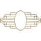Ekena Millwork Elizabeth Architectural Grde PVC Pierced Medallion, 16"W x 8"H x 7 5/8"IH x 4 3/8"IW x 1/2"P, Brass CMPP16X08EBABS - alternate 1
